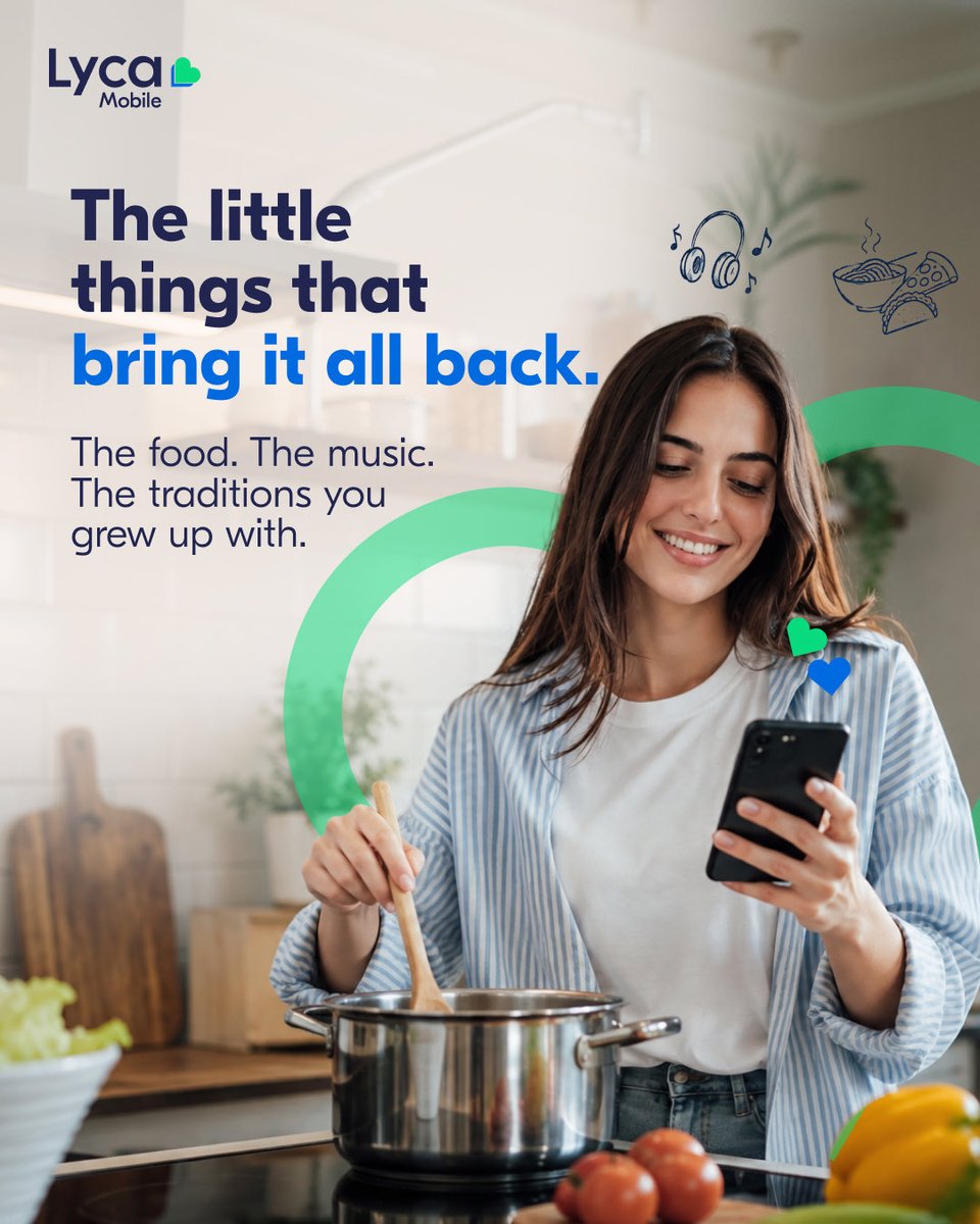 LycaMobile_us's tweet photo. Home can feel far away, but connection shouldn’t. 

Stay connected to the people and traditions that matter most, no matter the distance. https://t.co/qZiGLn6bVs