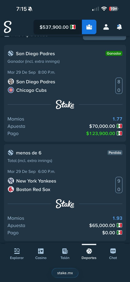 antoinevallejov's tweet photo. Anoche los Red Sox y su bullpen me privaron de un ✅ 3-0 y arranque perfecto en estos playoffs de grandes ligas. Último día de Septiembre:

100 ❤️ y les comparto 1 pick.

100 ❤️ + 10 repost y les comparto 2 picks.

100 ❤️ + 20 repost y les comparto todo. https://t.co/zAT8lPtIsz
