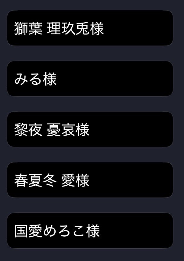 CHIMIdeath's tweet photo. ちょうど5人だったので初回はこの5名に決定！ https://t.co/fTfsv3uXe7