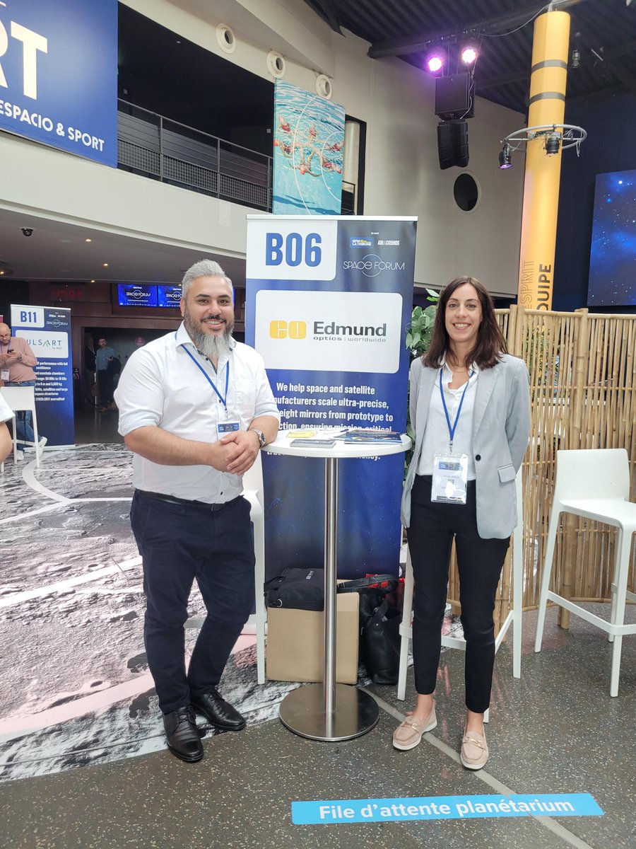 EdmundOptics's tweet photo. There’s a lot of engineering between “what if?” and orbit. 🛰️
Thanks for connecting with Edmund Optics yesterday at Space Forum 2026 in Toulouse!
What does your next mission need to see, measure or transmit? Let’s talk optics.
#SpaceForum #SpaceTech https://t.co/P9Jd42t6XB