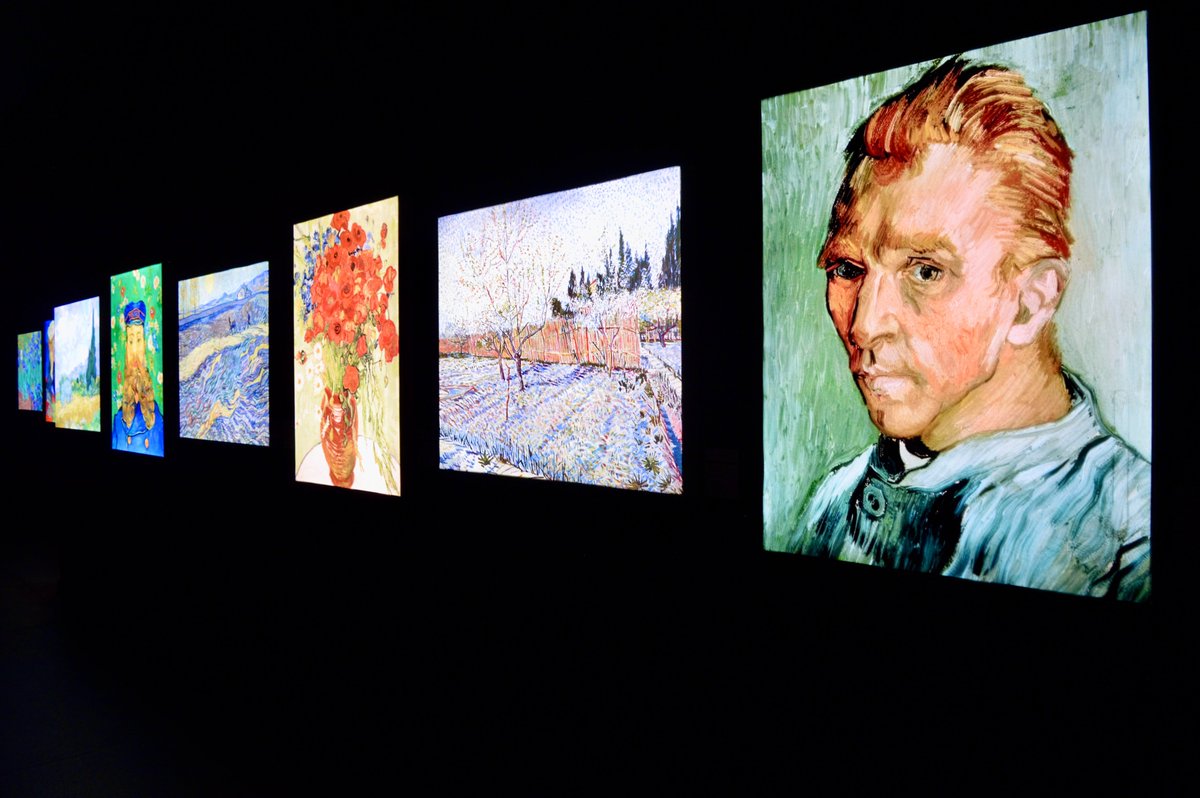 HullZurich's tweet photo. Art History trip to the Vincent van Gogh exhibition: VINCENT – Between Madness and Wonder. #hullsschoolofficial #ArtHistory #VincentVanGogh #VanGoghImmersive #ImmersiveArt #VINCENTBetweenMadnessAndWonder #VINCENTZwischenWahnUndWunder #LichthalleMAAG #Zürich https://t.co/6YJGc7wjQs