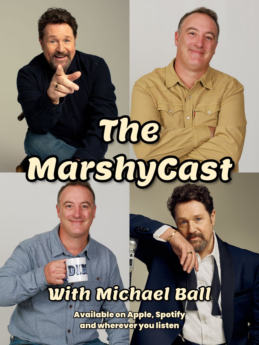 PaulSwampyMarsh's tweet photo. Michael Ball joins me ahead of bringing Glow to Portsmouth! ✨

We talk Willy Wonka, self-doubt, radio, his favourite roles... and the venue with a shower in the hallway! 😂

🎧

#MichaelBall #Portsmouth #TheMarshyCast https://t.co/VxztjU0BEv