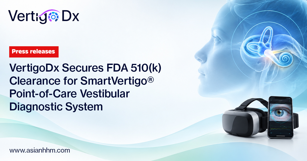 asianhhm's tweet photo. Could point-of-care technology simplify vertigo assessment?
#VertigoDx’s #SmartVertigo® has received #FDA 510(k) clearance for its vestibular #diagnostic system, combining a smartphone, headset & software to capture nystagmus during positional testing
👉 https://t.co/oqPdtO9FvW https://t.co/IPoYnpy6IG
