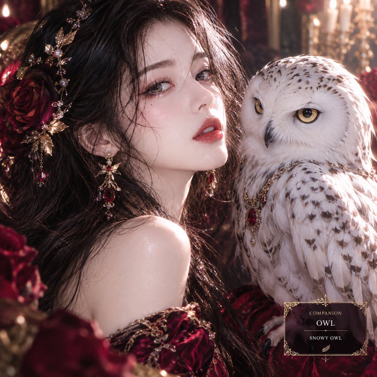 sleepingbelle15's tweet photo. 【第2回ペット召喚開催！】
素敵な企画なので、
「自分のペットを自慢しよう！」に２回目参加します。

前回はウルフでしたが今回はフクロウ

寒いとこと相性良いみたい？

#ペット召喚2 #プロンプト試着 https://t.co/8jt1m7QMRZ