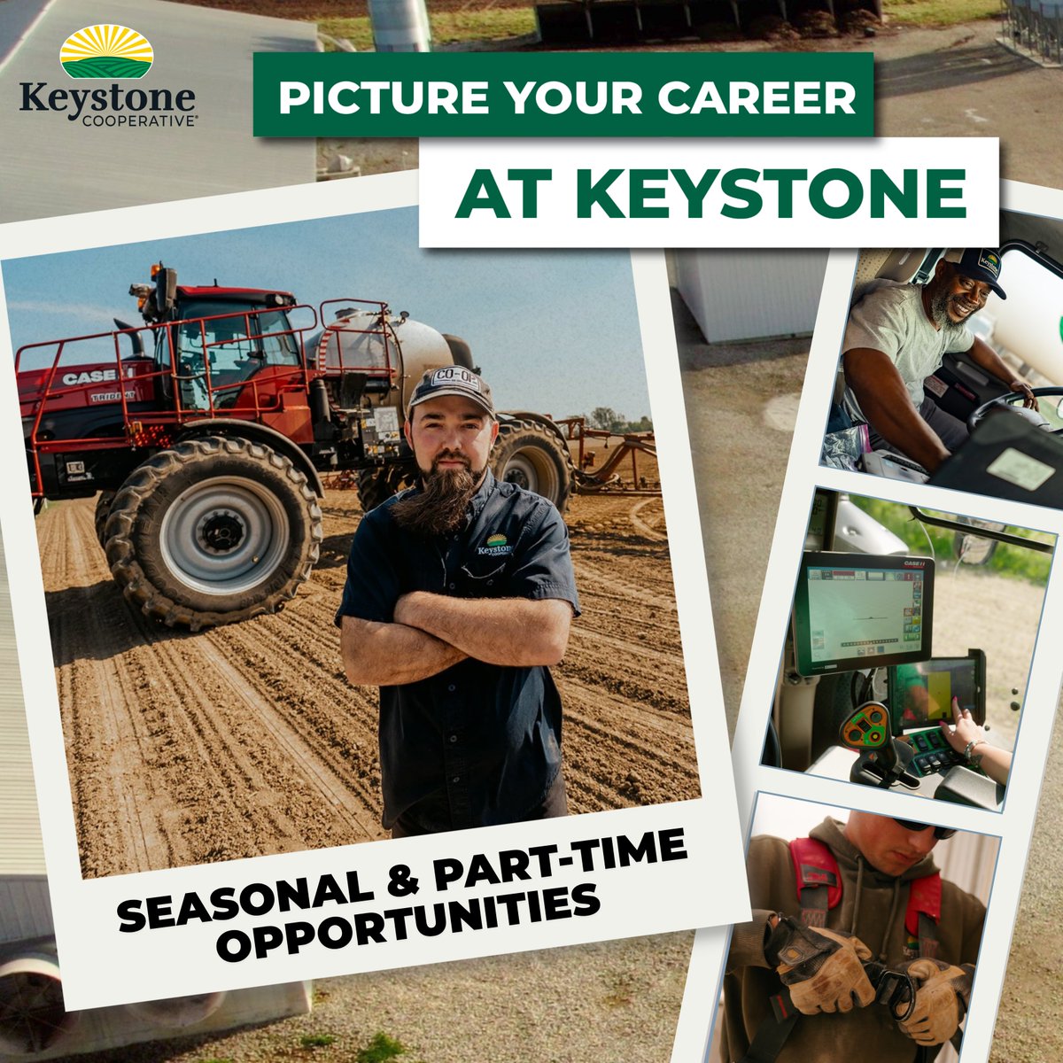 KeystoneCoop's tweet photo. Not every opportunity starts with a full-time position.
 
Whether you're looking to earn extra income, gain hands-on experience, explore a career in agriculture, or find a role that fits your schedule, Keystone offers seasonal and part-time opportunities across our business.

Learn more about our seasonal opportunities here: https://t.co/CkrXGqV49j