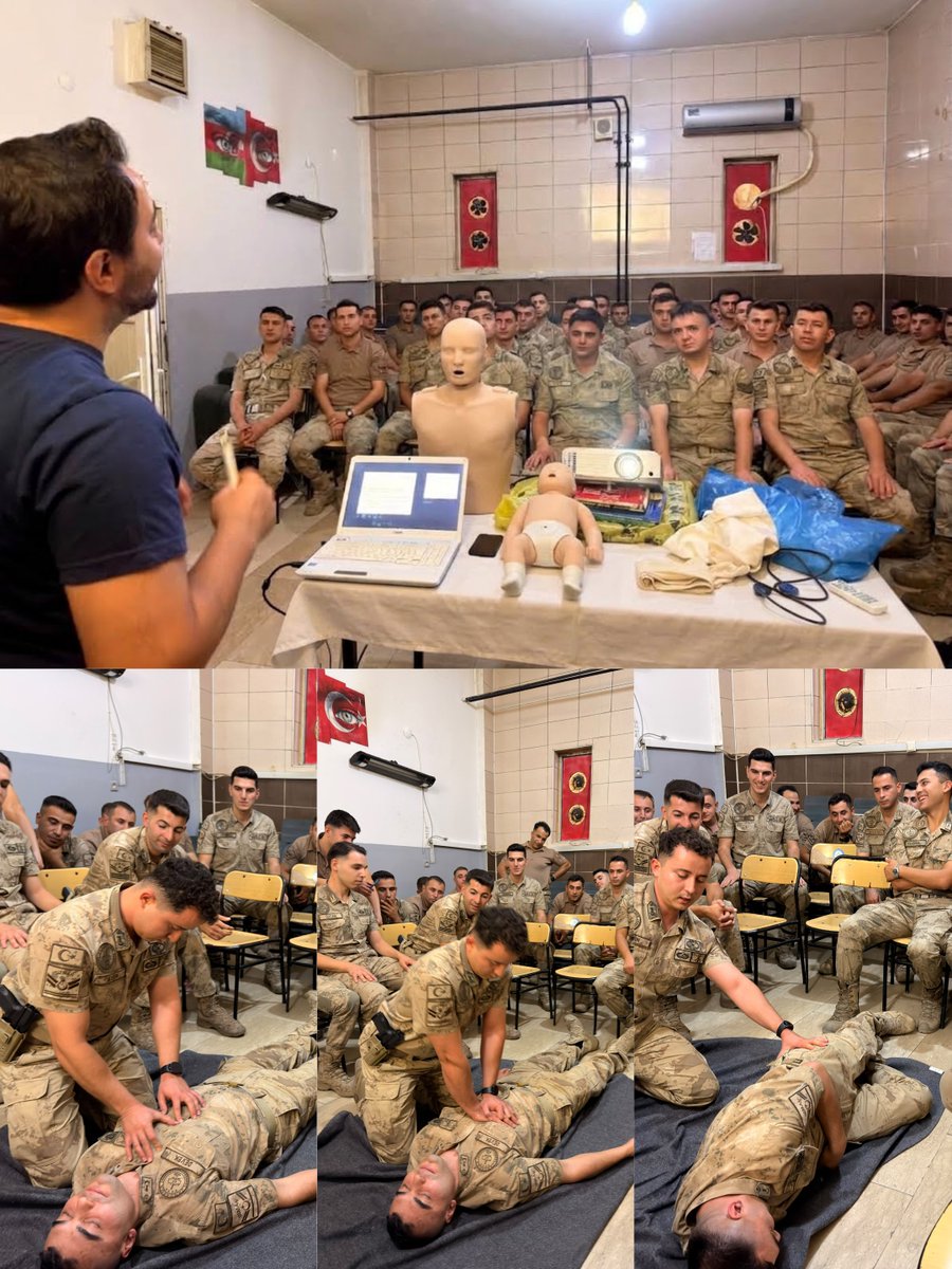 webtasuz's tweet photo. Huduttaki kahramanlara Hayat Kurtaran bir eğitim verildi. 🇹🇷

Uzungeçitte görevli 66 Jandarma personelimize Uludere Milli Eğitim Müdürlüğümüz ile Uludere Halk Eğitim Merkezi iş birliği ile Uygulamalı İlk Yardım Eğitimi verdik 😍🇹🇷💪

#İlkYardım

@BirolEkici73 @uluderekm https://t.co/46a0e0WLIA