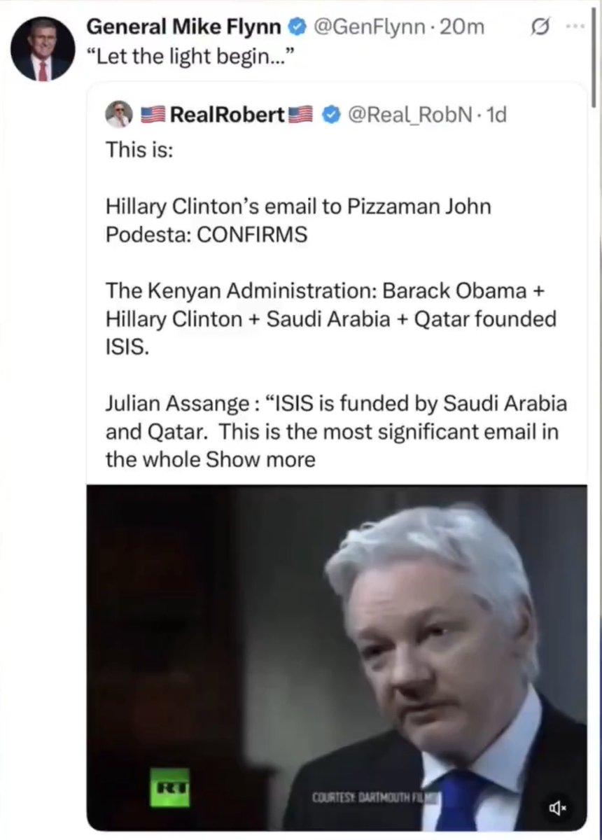 TRUMPARMYISBACK's tweet photo. 1/2 - After tons of research.. I now know why she said this.
She is 100% correct.. she’s cooked!
#SEALTEAM6 + #LODESTAR4
As many of you know.. I was tracking the #falseflag #LODESTAR4 EMP weapon they plotted to hit the United States with.
Did you know that as #SecState Hillary Clinton was PIVITOL in creating #ISIS
Guess why???
#trumparmy