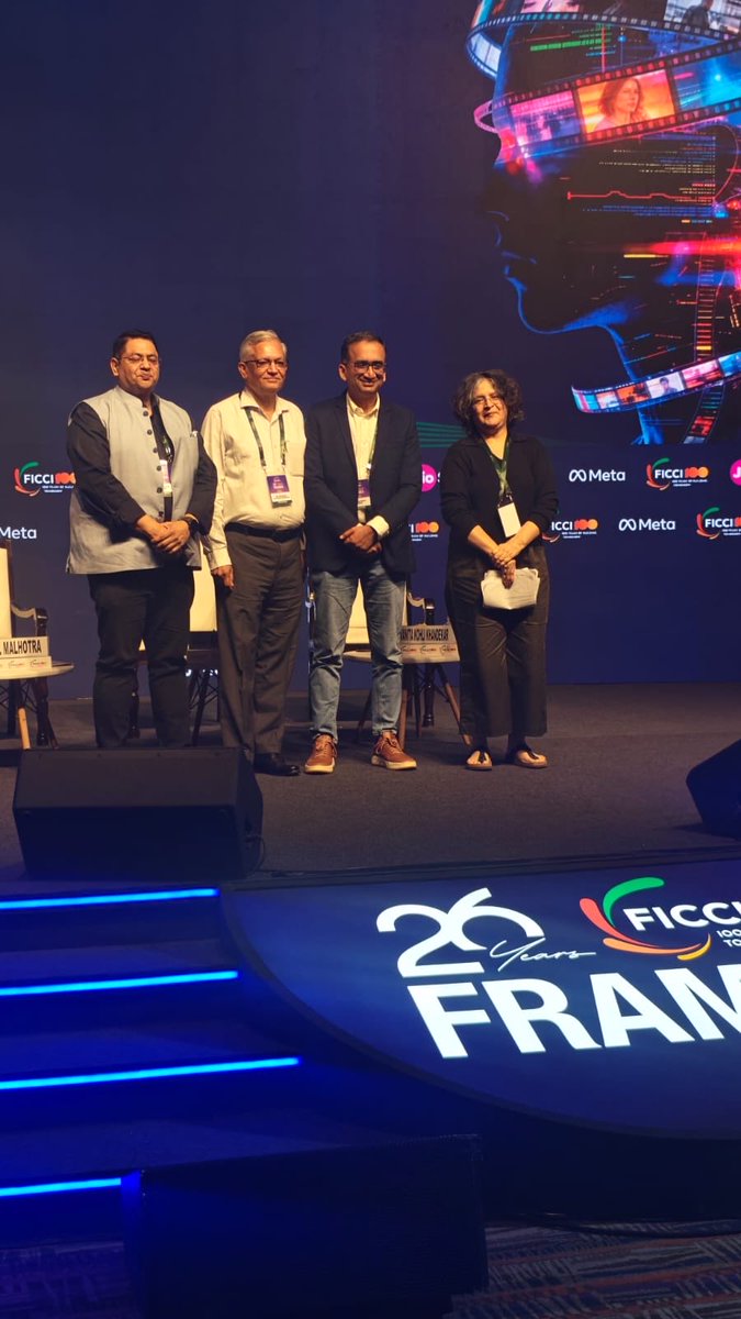 CreativeFirstIN's tweet photo. An enlightening session on regulation and market forces!
#FICCIFRAMES2026 https://t.co/mzGFTl7fxl