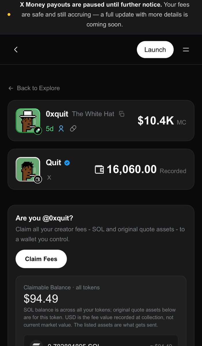 ne0235's tweet photo. @0xQuit You also have a fee that you can receive. https://t.co/rBlSIBO3cE