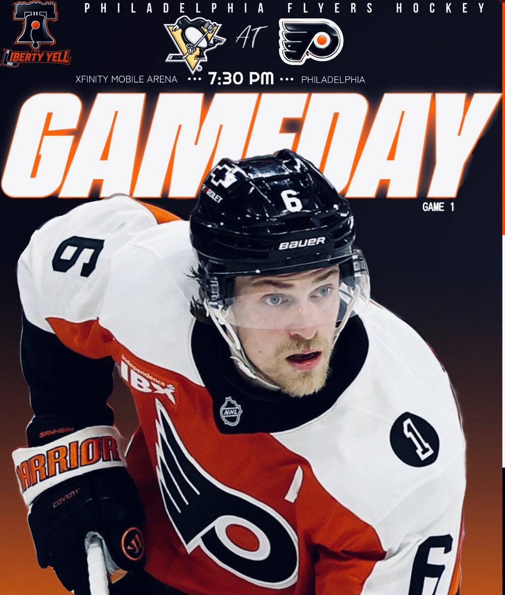 TheLibertyYell's tweet photo. GOOD MORNING, PHILADELPHIA. WE ARE BACK. 

THE PENGUINS ARE IN OUR BUILDING TONIGHT. 

LETS. GO. FLYERS. https://t.co/BAnkNVnK4d