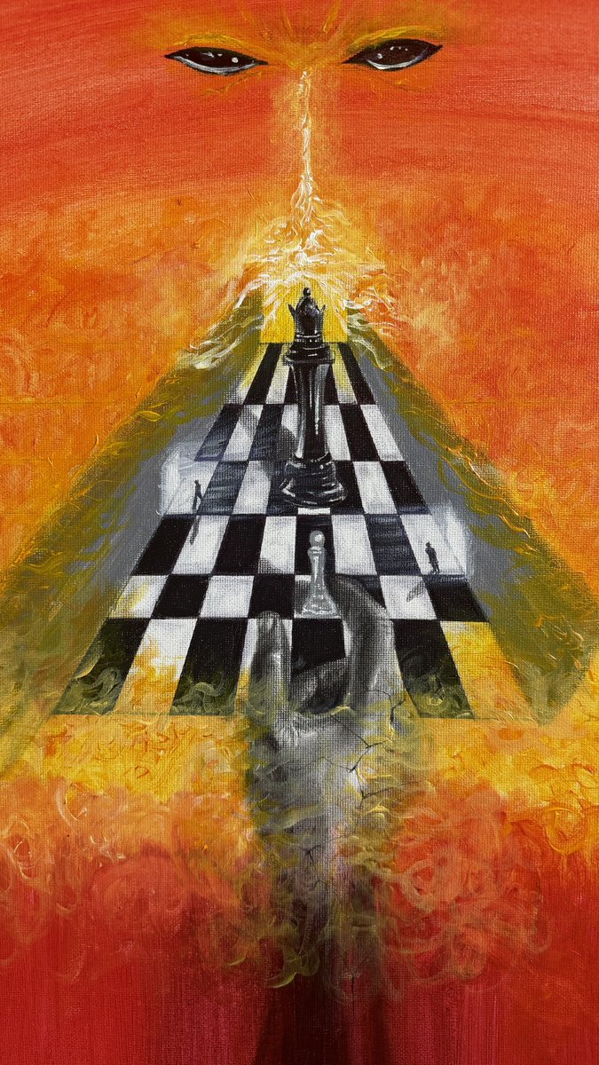 favorleo_'s tweet photo. gm. my painting “Chaos and Persistence.” https://t.co/4GWYmhwyS2
