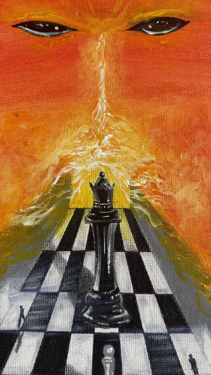 favorleo_'s tweet photo. gm. my painting “Chaos and Persistence.” https://t.co/4GWYmhwyS2