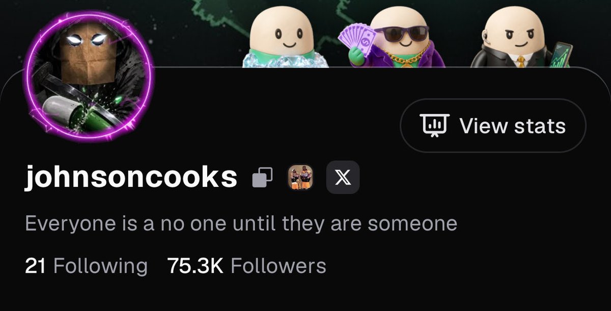 johnsoncooks101's tweet photo. 75k followers on the @Pumpfun 

Insane. Higher. https://t.co/1nGBBITw8O