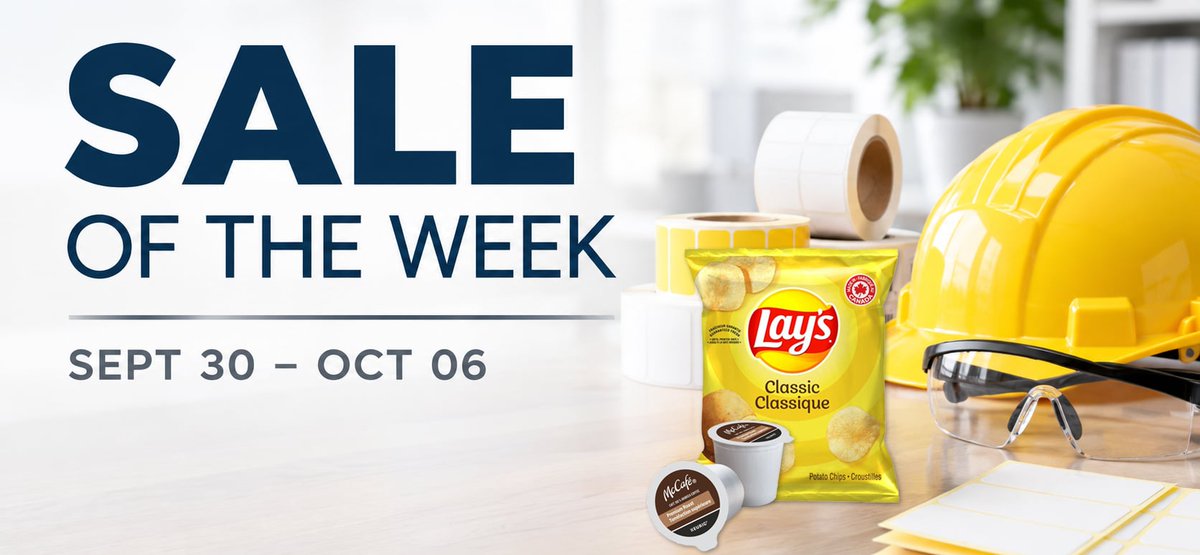 BrantBasics's tweet photo. 🔥 SALE OF THE WEEK is ON! 🔥
https://t.co/yhg8FrC2ZJ

Sept 30 – Oct 6 only. Stock up and save 💥

⏰ Don't wait! 🛒 Shop now.

#SaleOfTheWeek #OfficeSupplies #HotDeals #BreakroomEssentials #WorkplaceSafety #ShopLocal #TorontoBusiness https://t.co/efyEjaW79S