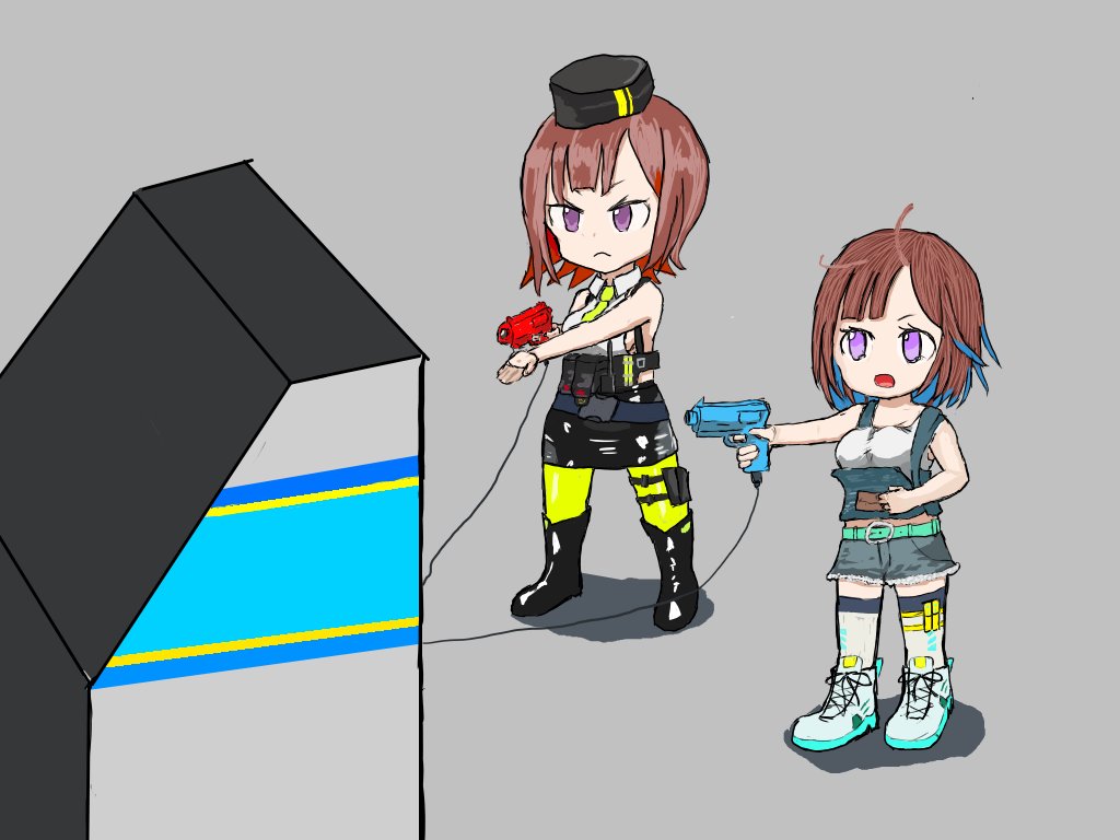 TourGly's tweet photo. 今月はバーチャコップちゃんの誕生日ということで過去絵を再掲してみたり
#エラゲファンアート #バーチャコップ https://t.co/YzG5Qh809H