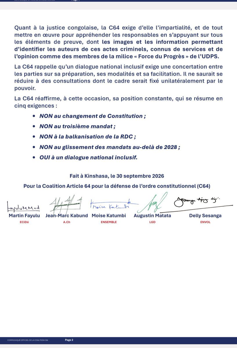 Baike9x's tweet photo. C64 esepeli na bosenga ya James Swan (ONU/MONUSCO) mpo na masolo ya ekolo oyo esangisi bato banso mpe eboyi cadrage unilatéral nionso ya yango na gouvernement. 👇 https://t.co/wtoO0Mef9t