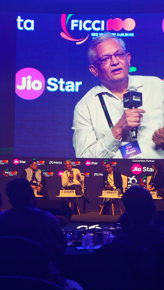 CreativeFirstIN's tweet photo. What is the definition of a channel? Is it different on legacy media and online?
We need to have a holistic exercise on the core issues. We're solving issues in patches at the moment. 
- Anil Malhotra
#FICCIFRAMES2026
@FICCIFRAMES https://t.co/veibYMk6wN