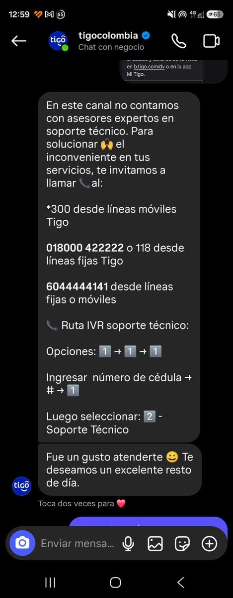 nn_furia1945's tweet photo. @Tigo_Colombia El servicio técnico de @Tigo_Colombia es inaceptable: agendan citas que nunca cumplen y no tienen la más mínima consideración con las personas de la tercera edad. ❌ Les sugiero cancelar sus servicios y pasarse a un operador que sí valore a sus usuarios. #MaloServicio #Tigo https://t.co/EtO9grFNqb