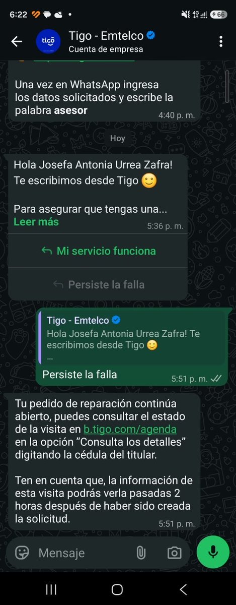 nn_furia1945's tweet photo. @Tigo_Colombia El servicio técnico de @Tigo_Colombia es inaceptable: agendan citas que nunca cumplen y no tienen la más mínima consideración con las personas de la tercera edad. ❌ Les sugiero cancelar sus servicios y pasarse a un operador que sí valore a sus usuarios. #MaloServicio #Tigo https://t.co/EtO9grFNqb