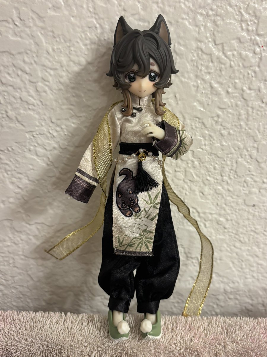 evilkittyboyzz's tweet photo. new addition 2 the shota shrine :D silly little doggie !!! i luv him he’s beautiful 🫶 https://t.co/BARmxvl9YA