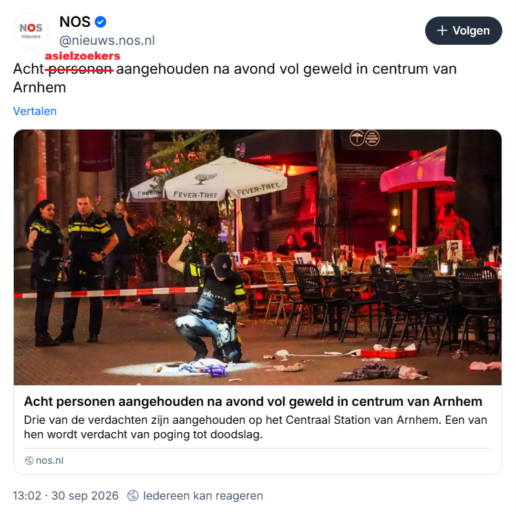 Vechtpartij in Arnhem met betrokkenheid van asielzoekers