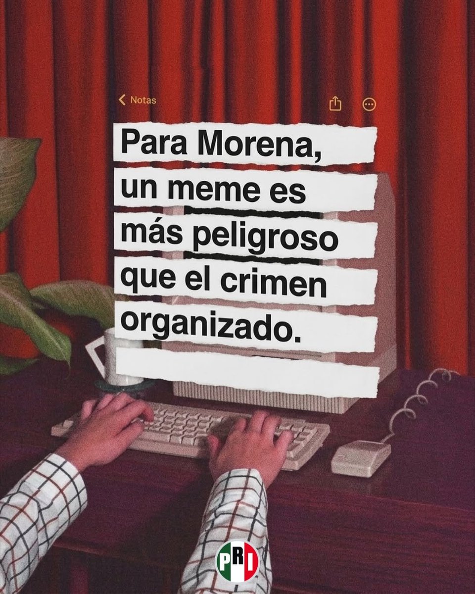 PorMiMexico71's tweet photo. En México con Morena, puedes ir a la cárcel por no meme, pero nunca por delincuencia organizada. https://t.co/mNBlW5AwAo
