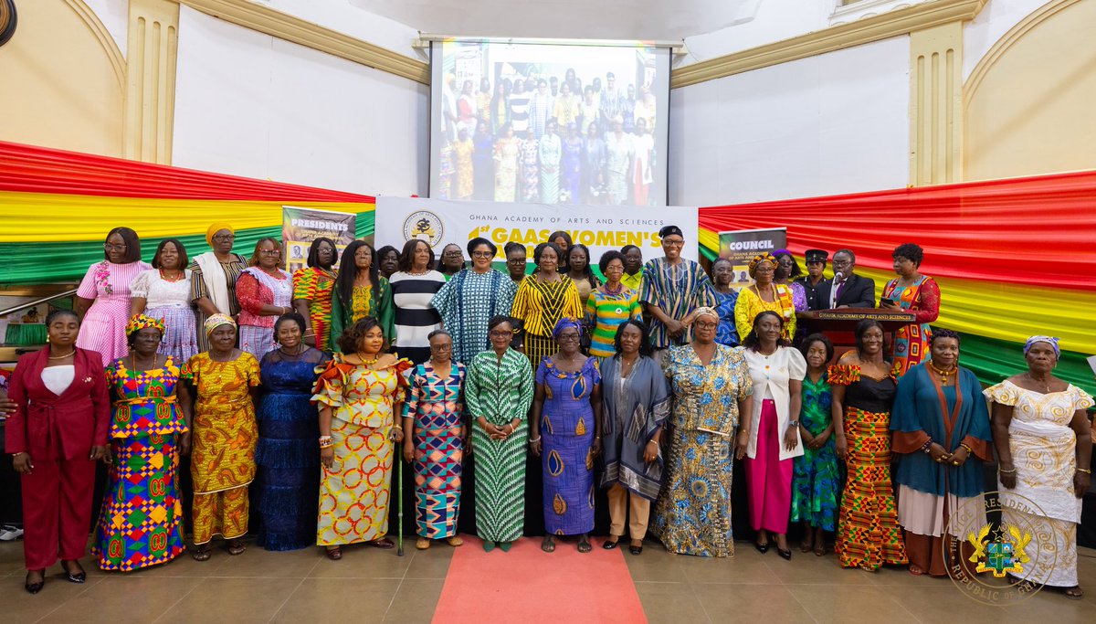 NJOAgyemang's tweet photo. Ghana’s progress has always been built on collective effort. Long before conversations about gender equality entered our national discourse, women farmed, fished, traded, healed, adjudicated, created, led communities, and contributed to the economic and social foundations on which our country was built.

This was central to my reflections at the inaugural Ghana Academy of Arts and Sciences Women’s Awards, held under the theme “Breaking Barriers, Building Nations: Celebrating Women in Outstanding Leadership in Ghana.” As a Fellow of the Academy for about two decades, I found the occasion especially meaningful. 

Our history shows that women have always contributed to nation-building. Yet unequal access meant that generations of women were excluded from opportunities they were fully capable of pursuing.

We have made considerable progress, but representation within institutions such as the Academy reminds us that work remains. When girls are denied opportunities at the outset, we reduce the pool from which our future scientists, scholars, professionals and leaders can emerge.

I therefore commend the Academy for recognising women who are making an impact at the grassroots. Ghana is built in our universities and boardrooms, but equally in our farms, markets and communities.

Barriers are not permanent. Institutions and circumstances can dismantle them through deliberate action. This is why expanding access to education, implementing gender equity measures and improving access to finance through initiatives such as the Women’s Development Bank remain important.

I congratulate all the remarkable women recognised by the Ghana Academy of Arts and Sciences. May we continue to expand opportunity, and may the barriers keep falling.