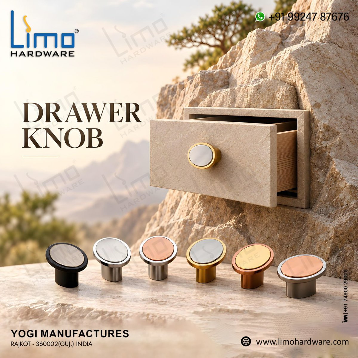 ibais_hardware's tweet photo. YOGI MANUFACTURES | Rajkot 🏢
DRAWER KNOB
Mr. Amit Patel - +91 99247 87676
Customer Care - +91 78198 21022
WhatsApp: https://t.co/PIWSgW8oWU
.
#DrawerKnob #FurnitureKnobs #CabinetKnobs #HardwareFittings #ArchitecturalHardware #FurnitureHardware #RajkotHardware #HardwareDesign https://t.co/TSKcrkykot