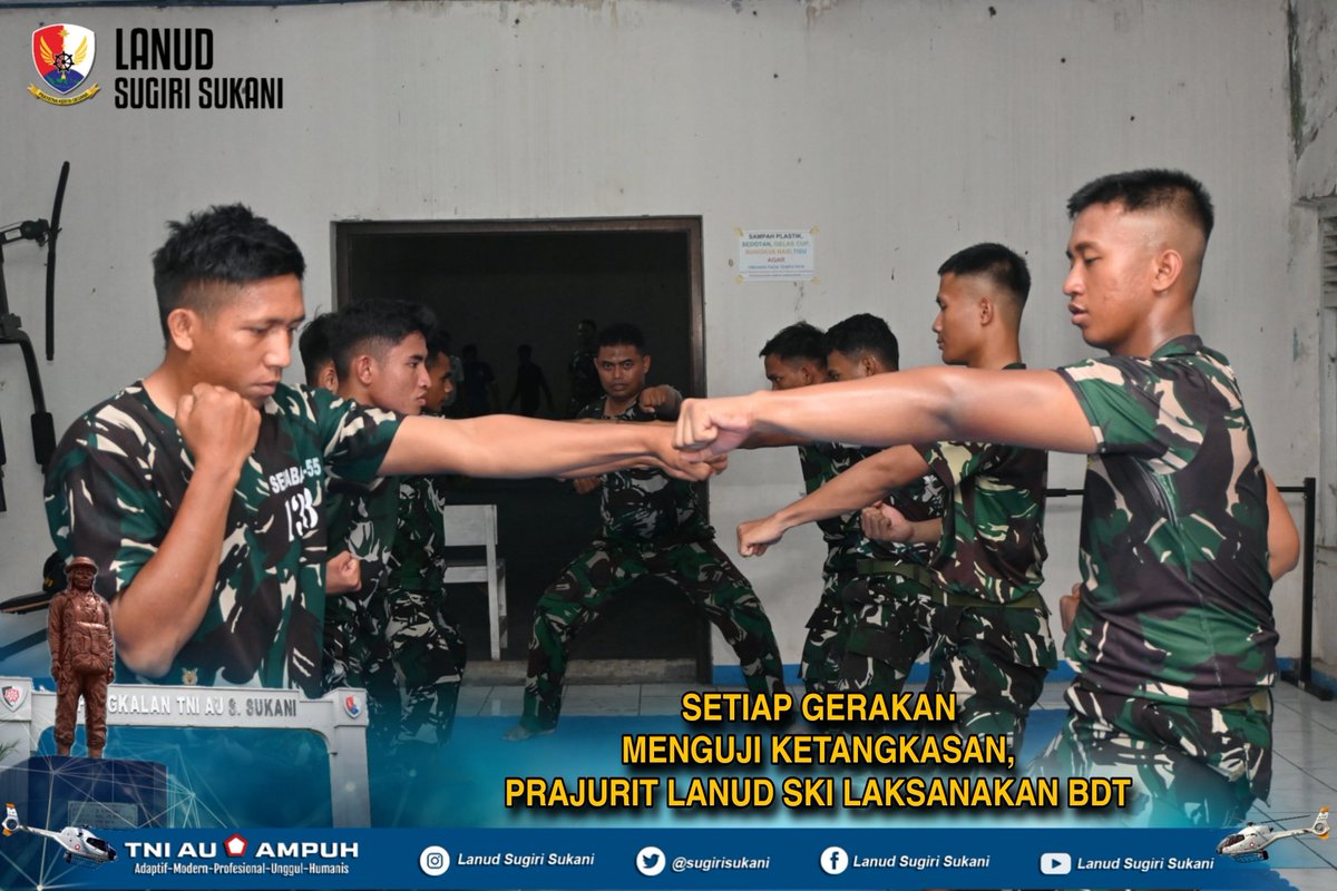 sugirisukani's tweet photo. Setiap Gerakan Menguji Ketangkasan, Prajurit Lanud SKI Laksanakan BDT https://t.co/eQKzBhsUNE