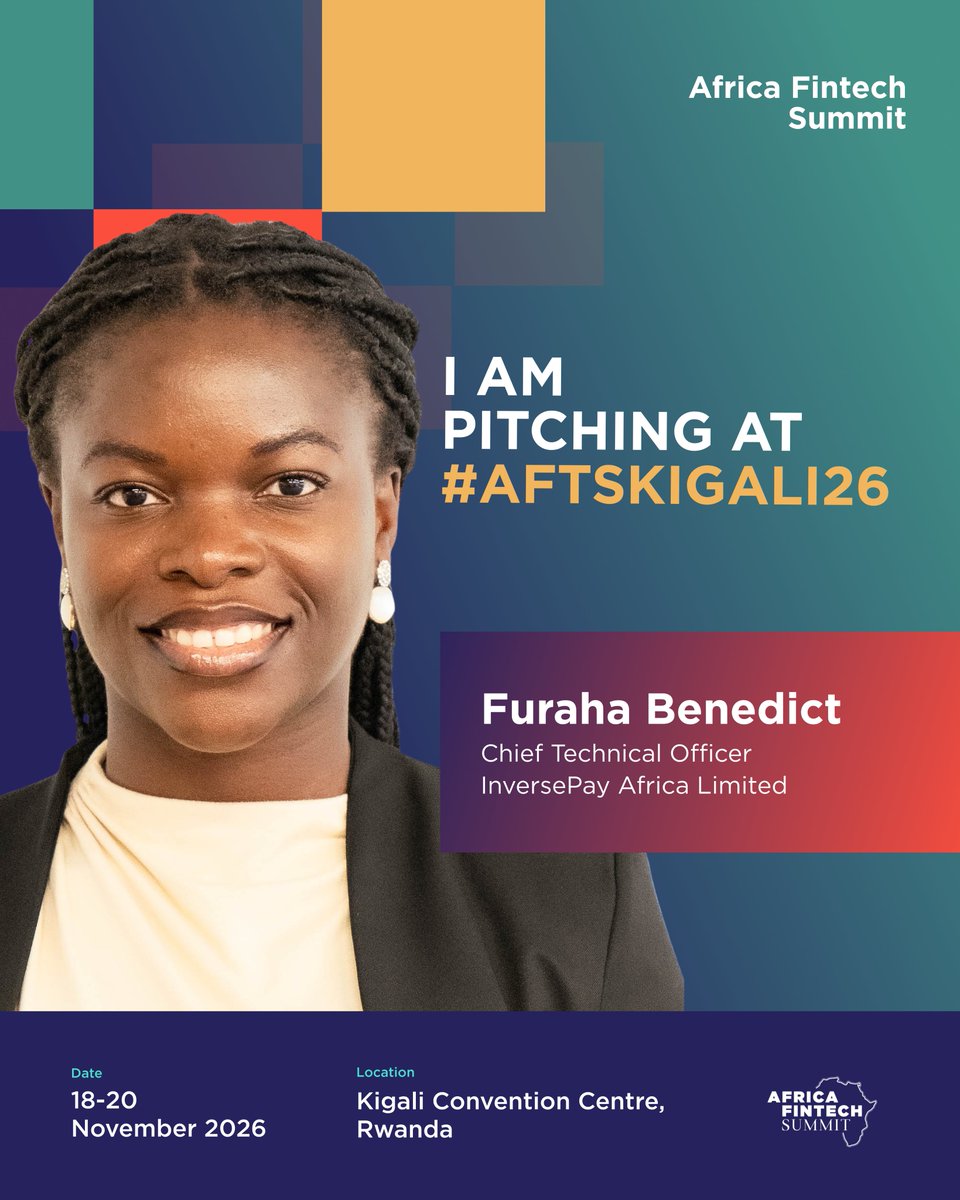 _InversePay's tweet photo. From Accra to Kigali. 🇬🇭➡️🇷🇼

Round two at The Africa Fintech Summit, this time in the city we build from.

See you at the Kigali Convention Centre, 18–20 Nov.

#AFTSKigali26 #AlphaExpo https://t.co/uTf85LryJH