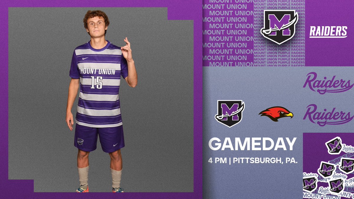 purpleraiders's tweet photo. GAMEDAY!! The Raiders travel to Pittsburgh to take on non-conference opponent La Roche!!
π: Pittsburgh, Pa.
π: 4 PM
πΊ: https://t.co/eJZgU8IAKA
π: https://t.co/aBmBuWHkZy
#GoMountGo https://t.co/LEagFQ1if5