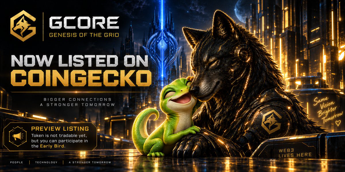 GCORE_Token's tweet photo. 🦎 GCORE is now on @coingecko as a Preview Listing!

Thank you for listing us so quickly! 🐺 

Next, we’ll explore CoinGecko’s marketing options to introduce Genesis of the Grid to more people.

https://t.co/Wc31kf7sIq

#BNB #CoinGecko #BNBChain https://t.co/HIu7l6J7CC