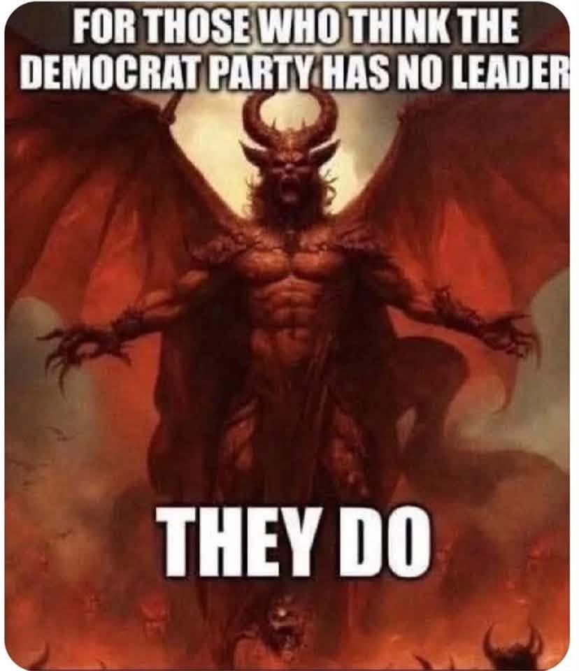 RigoIrizarry's tweet photo. The Leader of the Democratic party. https://t.co/oauvSYgB3q