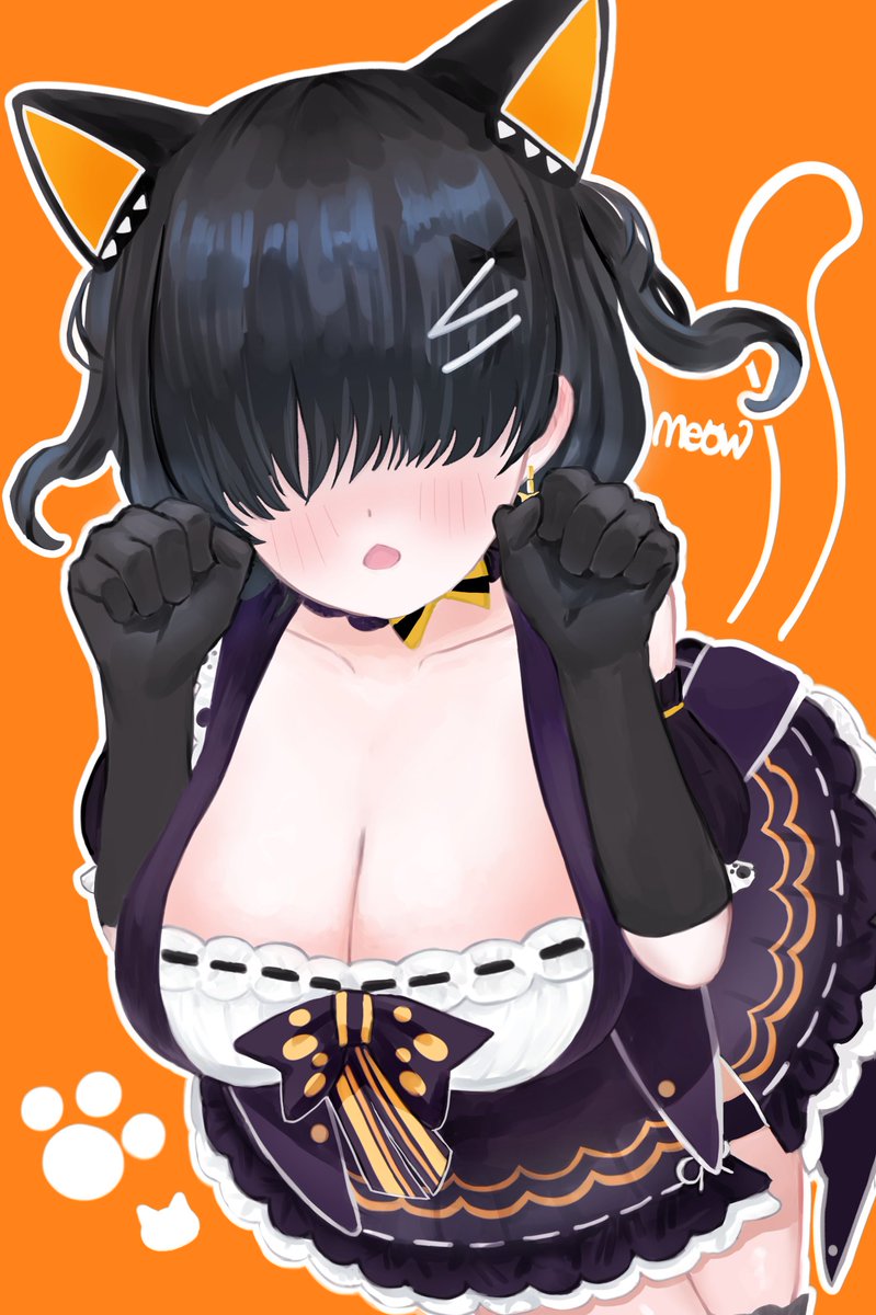 ume_iro3's tweet photo. ハロウィンメルーニャ🐈‍⬛ https://t.co/GD25bwCkoD