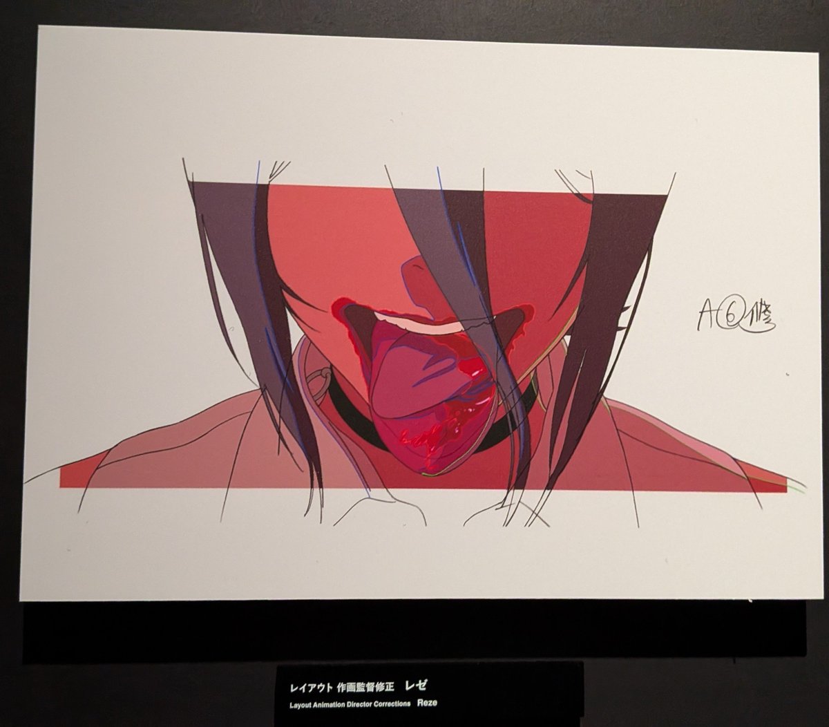 guernicass4's tweet photo. MAPPA展で展示されているレゼ、デンジ、ボムの原画 https://t.co/IjVTL76buu