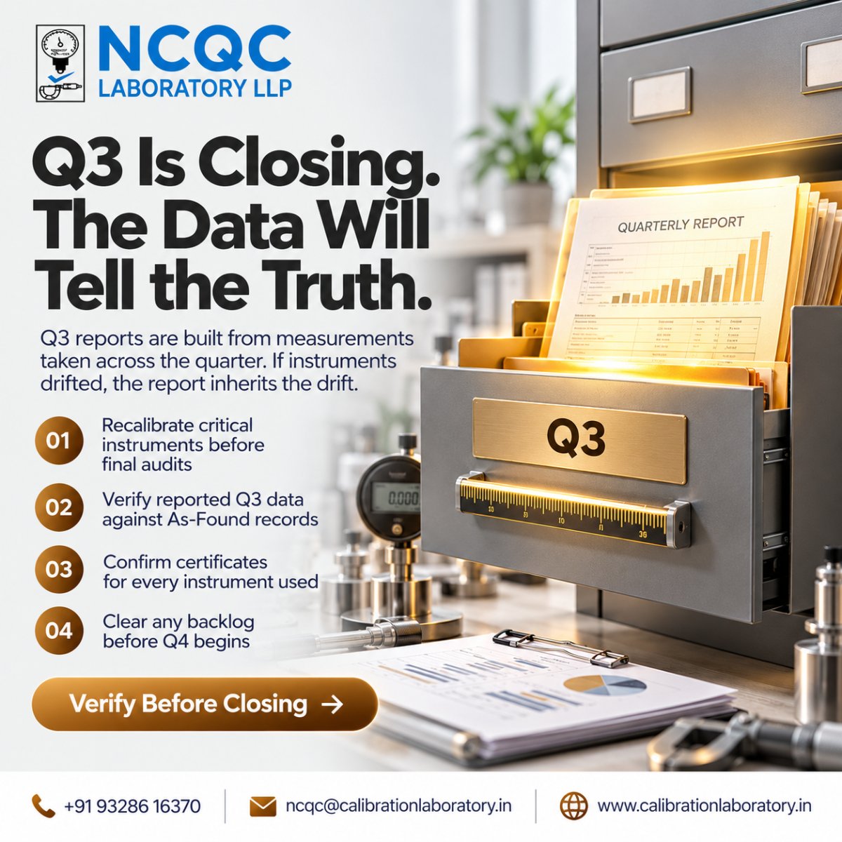 NcqcLab's tweet photo. 🌡️ Small changes can create big quality problems. Temperature, pressure, humidity &amp; vibration matter. Measure critical variables early to reduce variation, rework &amp; complaints. 🎯

📞 +91 93286 16370
🌐 https://t.co/sSxjxfOwHi

#Calibration #Quality #Metrology https://t.co/ETlHpzX3cQ