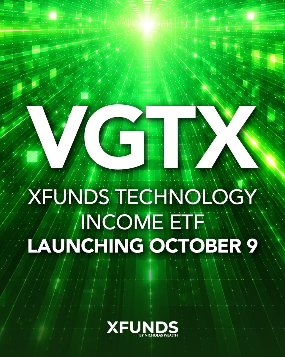 XFunds_'s tweet photo. How does $VGTX work? The #XFUNDS Technology Income ETF:

🔹 Primary objective: capital appreciation. Secondary: current income
🔹 Invests 80%+ of assets in technology equities, IT-index ETFs, and options on those securities
🔹 Defines "information technology companies" broadly: hardware, software, semiconductors, business services, and media/internet services
🔹 Classified non-diversified, concentrating 25%+ of assets in the technology sector
🔹 Expected to carry a high annual portfolio turnover rate

Trading October 9.

#VGTX