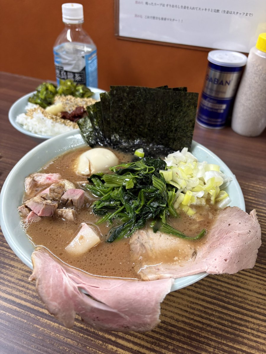 hatake19296's tweet photo. 2026/9/30
21:50並び6名
22:09着丼

#特製らーめん
#武蔵家川口店 @川口

2026年137回目の武蔵家川口店さんへ！
3日振りの訪問になります！
鬼本大将、凰介さん、お心遣いありがとうございました！
ごちそうさまでした！ https://t.co/uN7jdCntyF