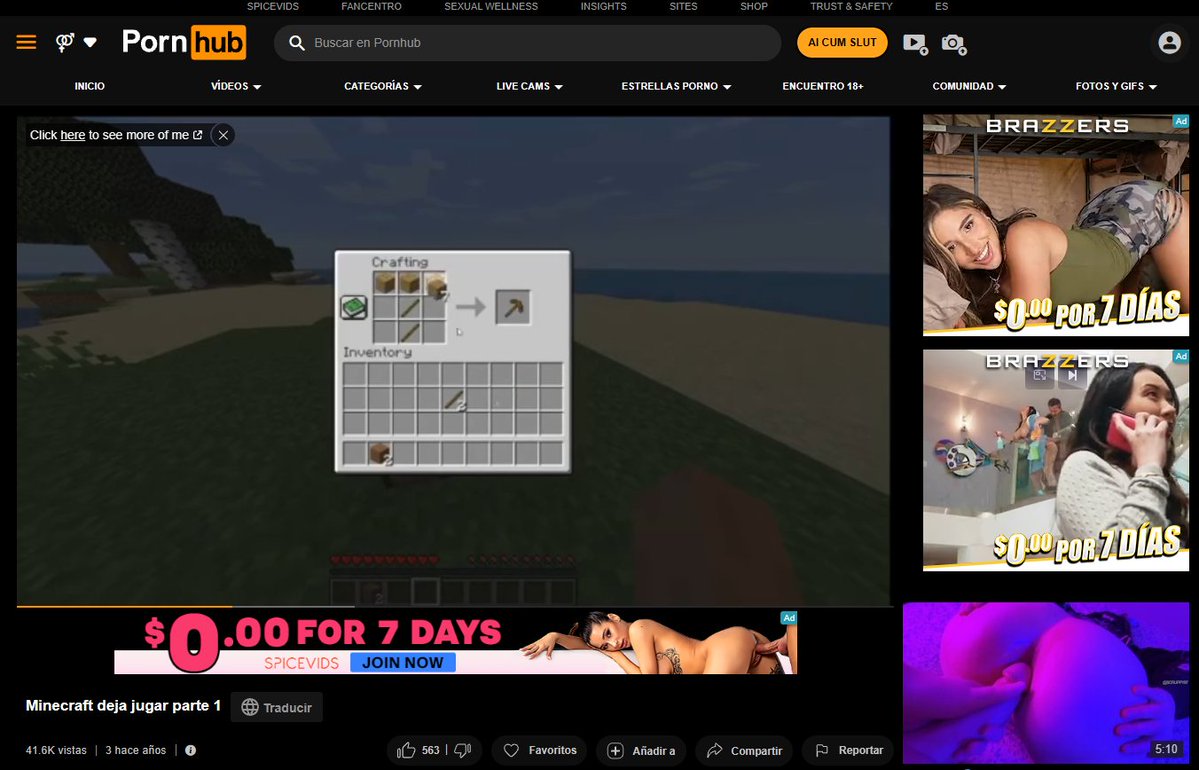 FemboyFurrylat's tweet photo. solo viendo un gameplay de Minecraft, nada fuera de lo normal... https://t.co/TDyVrgzQzm