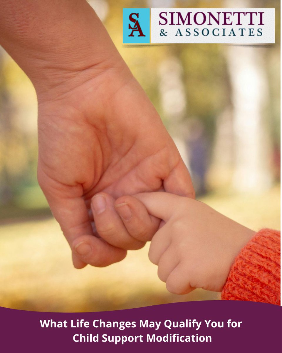 Simlawgroup's tweet photo. A major life change may affect your child support obligations. Changes in income, custody, employment, or your child's needs could qualify for a #modification.

https://t.co/12B22jFlKL https://t.co/XIxwhPzRqB
