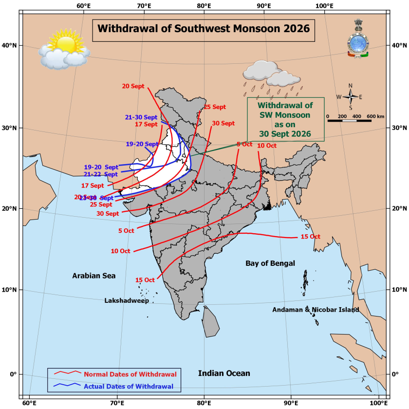 jnmet's tweet photo. Further withdrawal of #India's southwest monsoon from more parts #Gujarat &amp; #Rajasthan, portions of #MadhyaPradesh, #UttarPradesh, #Uttarkhand, #JammuKashmir &amp; #HimachalPradesh is expected over the next 2-3 days. https://t.co/UgPQtp2b1s