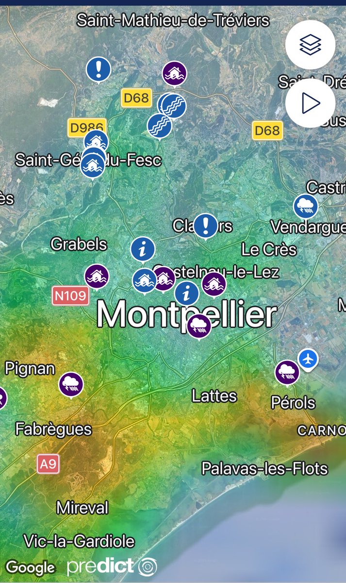 MDelafosse's tweet photo. 🚨 VIGILANCE ROUGE – POINT À 15H

La situation reste très sérieuse à Montpellier. Depuis 7h, nous sommes en cellule de crise, en lien permanent avec la Préfecture, elle aussi activée.

🌧️ Les pluies se poursuivent et les conditions de circulation restent dangereuses.

Une amélioration progressive est attendue dans la soirée, mais d’ici là :

⚠️ Restez chez vous. Ne sortez pas. Ne prenez pas votre voiture.

🙏 Restez à l’abri et respectez les consignes des autorités.