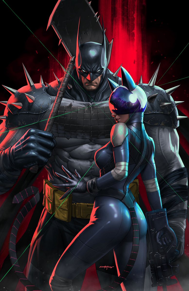 FungKinChew's tweet photo. Excited to reveal my cover for Absolute Catwoman #3, debuting at NYCC! 🦇🐈‍⬛
The Bat &amp; the Cat—always a joy to draw these two.

Huge thanks to all the amazing partners who made this happen: @knightofcomics @bigdexcomics @davisridercomics 

#absolutebatman #absolutecatwoman  #NYCC https://t.co/AtINZWXxut