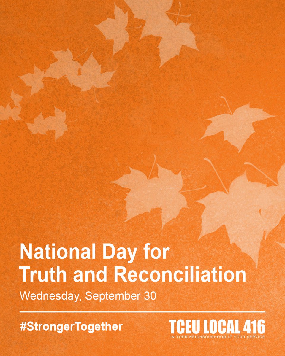 Local416's tweet photo. Remembering and honouring the children who never returned home from residential schools, as well as survivors and their families.  

#Truth #Reconciliation 
#StrongerTogether https://t.co/rPBh2WJ4sH