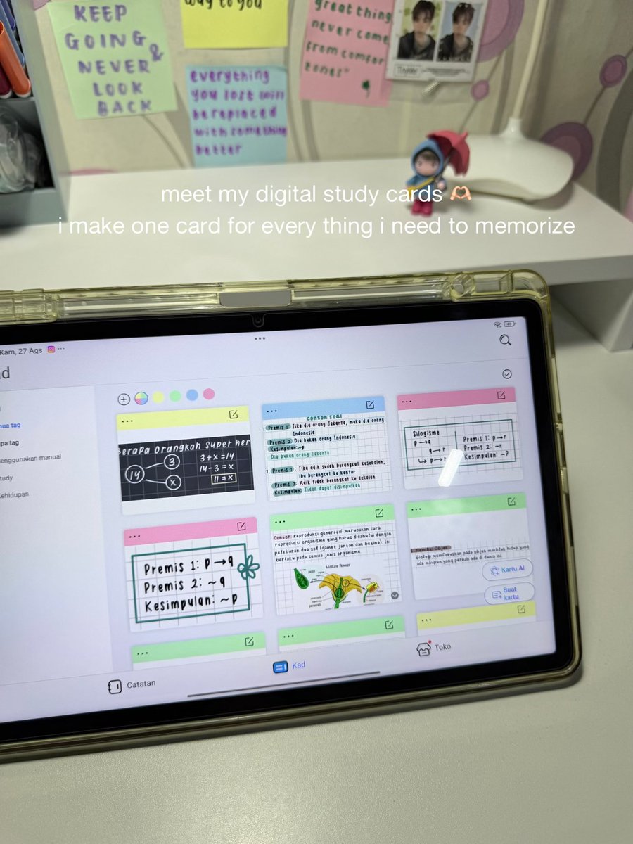 chocopiee3_'s tweet photo. rereading my notes wasn't working, so i turned them into study cards instead🎀📚

#kilonotes #notesapp #notetaking #digitalnotes #studytwt https://t.co/y0eIu7Z5hX