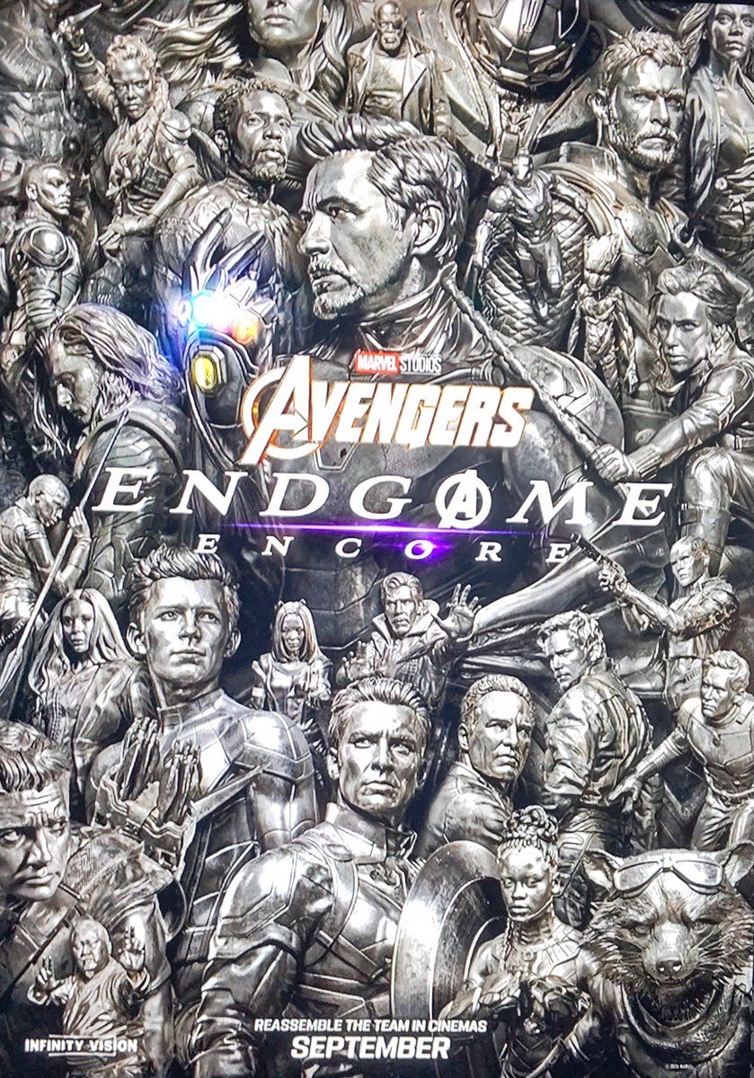 aceperegrine's tweet photo. 「アベンジャーズ/エンドゲーム:アンコール」インフィニティ・ビジョン観る。 https://t.co/6pHdQkyYGU