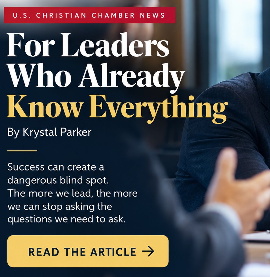 uschristiancc's tweet photo. Success can create a dangerous blind spot.

Somewhere along the way, leaders can become so accustomed to having the answers that they stop asking good questions.

READ: FOR LEADERS WHO ALREADY KNOW EVERYTHING on our website under blogs https://t.co/IdRkshpYAZ