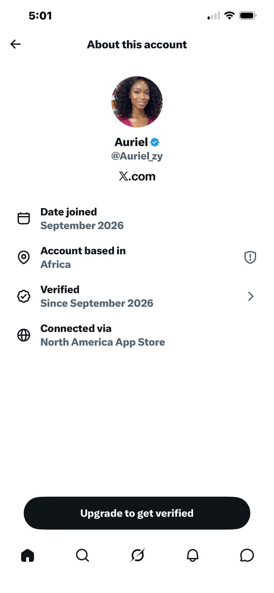 DCCReport's tweet photo. @Auriel_zy Fake account, some African trolling for Elon pennies https://t.co/kT7ehOxa7z