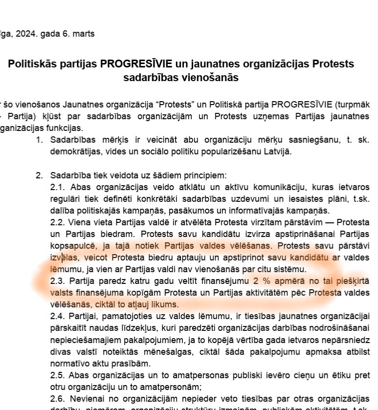 katrinailjinska's tweet photo. Nu, te jau nu gan nav jābrīnās, jo kā zināms "Protests" ir Progresīvo finansēts NVO un spriežot pēc skaitļiem, partija ir vienīgais finansējuma avots šai biedrībai, lai gan tas nav precīzi, jo "Protests" pēdējo gada pārskatu iesniedza par 2023.gadu. 
Interesanti ir kas cits - kādēļ šo biedrību tad nelikvidē? 
Bet kopumā jau mēs visi nodokļu maskātāji to apmaksājam: valsts maksā Pro partiju finansējumu, un Pro savukārt 2% novirza šai biedrībai, to faktiski uzturot. 
Ar to mūs visus arī apsveicu. Interesanti, vai @KNABinforme to ieskaitīs priekšvēlēšanu izdevumos?