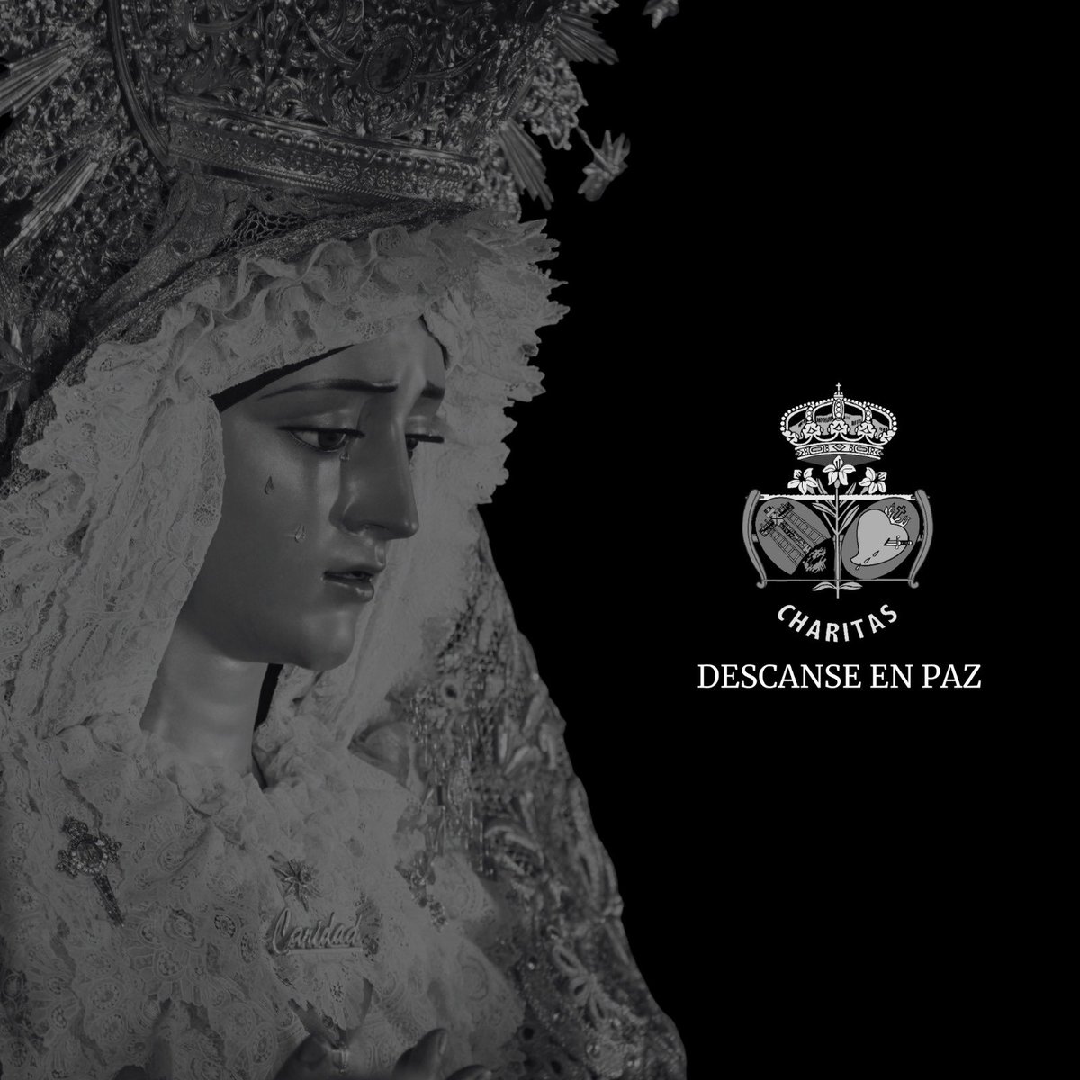 HdadBaratillo's tweet photo. ⚫ OBITUARIO

Expresamos nuestro más sentido pésame por el fallecimiento de N.H.D. Manuel Carrasco Carramolino, número 6 de nuestra Hermandad.

Oramos a nuestros Sagrados Titulares para que encuentre el descanso eterno y por el consuelo de sus familiares.

Descanse en la Paz del Señor.